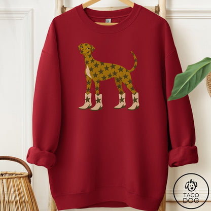 Italian Greyhound Whippet My Stars Sweatshirt Garnet Taco-Dog