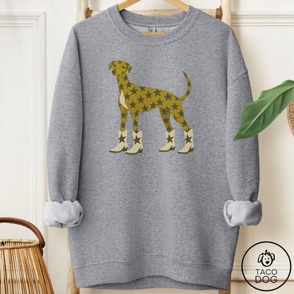 Italian Greyhound Whippet My Stars Sweatshirt Graphite Heather Taco-Dog