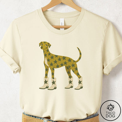 Italian Greyhound Whippet My Stars T-Shirt Natural Taco-Dog
