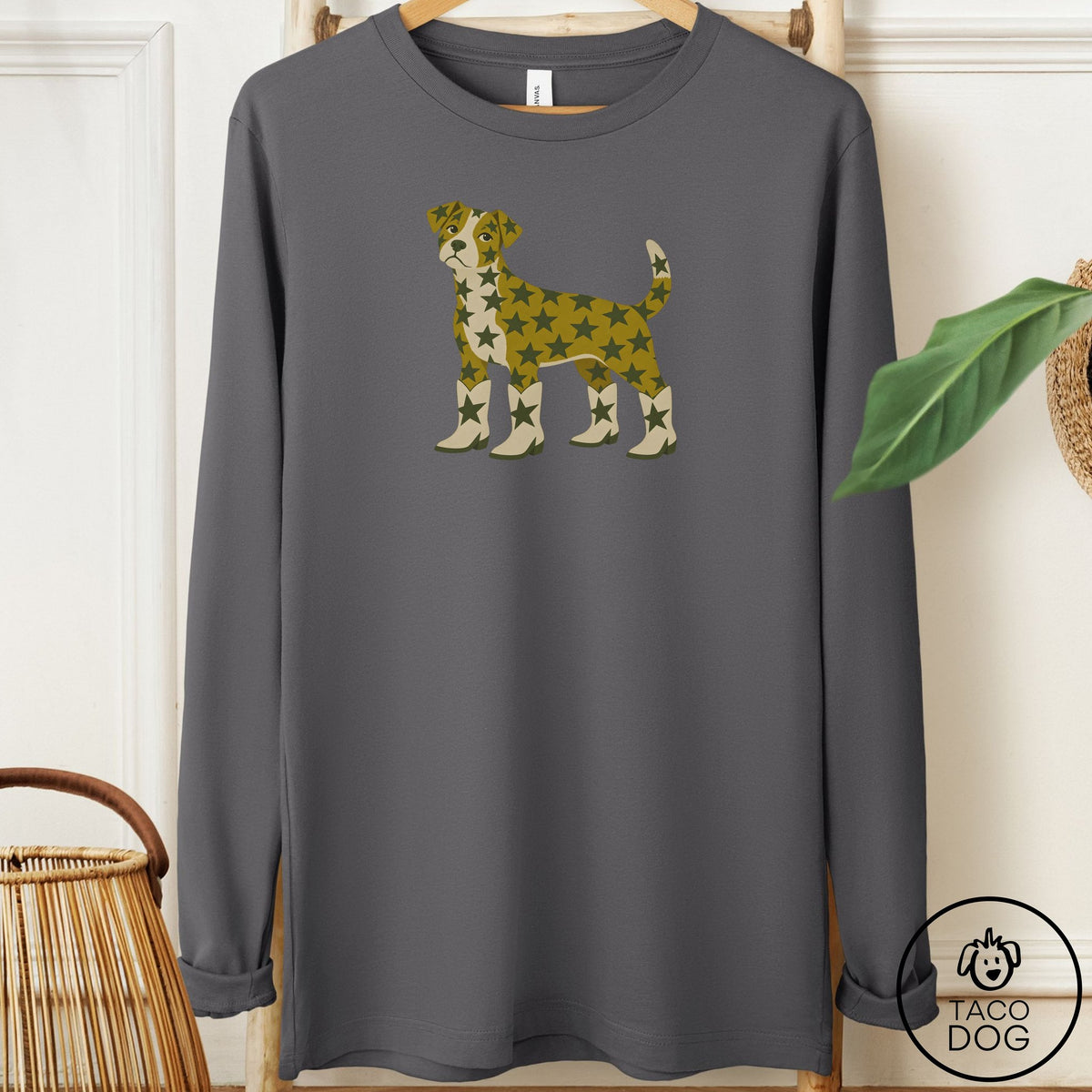 Jack Russell My Stars Long Sleeve Tee Asphalt Taco-Dog