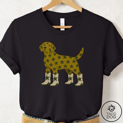 Labrador Retriever My Stars T-Shirt Black Taco-Dog
