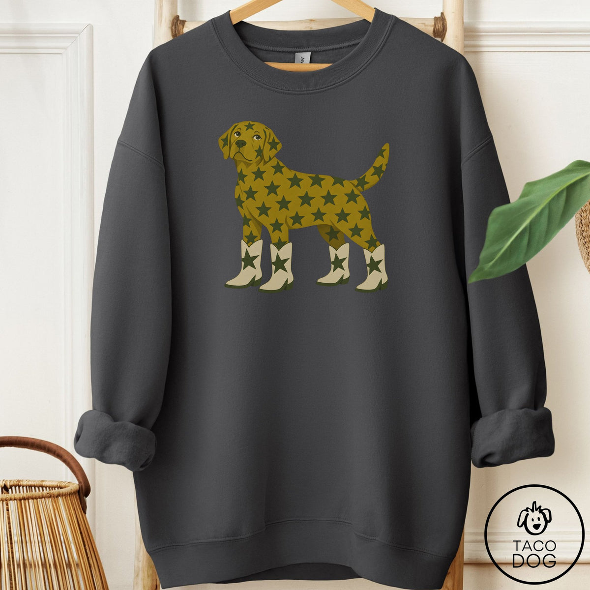 Labrador Retriever My Stars Sweatshirt Charcoal Taco-Dog
