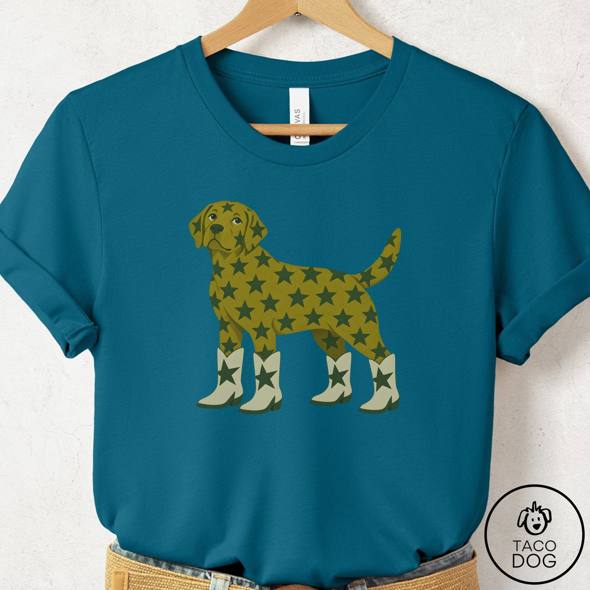 Labrador Retriever My Stars T-Shirt Deep Teal Taco-Dog