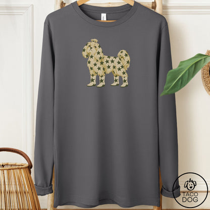 Maltese My Stars Long Sleeve Tee Asphalt Taco-Dog