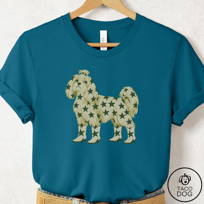 Maltese My Stars T-Shirt Deep Teal Taco-Dog