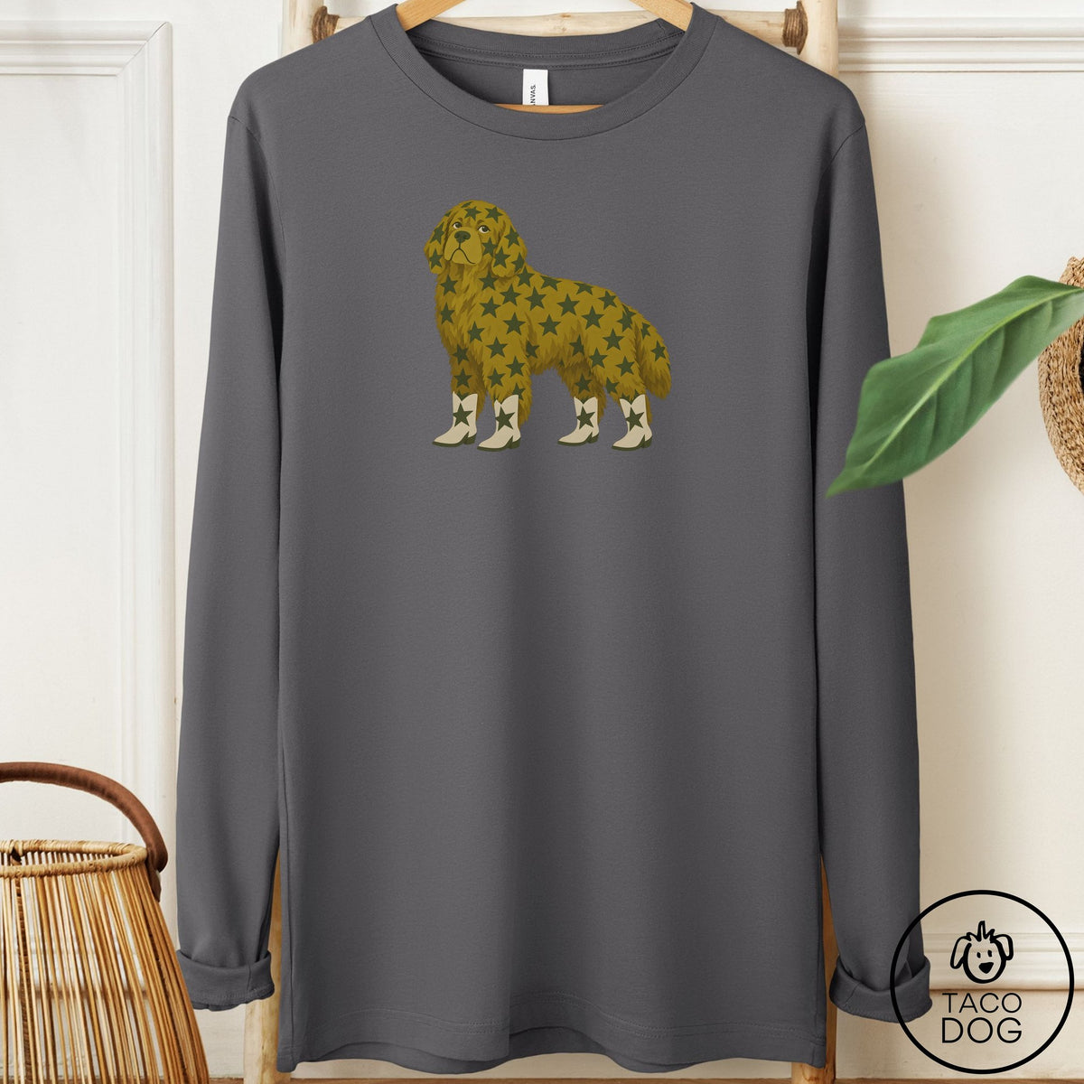 Newfoundland My Stars Long Sleeve Tee Asphalt Taco-Dog