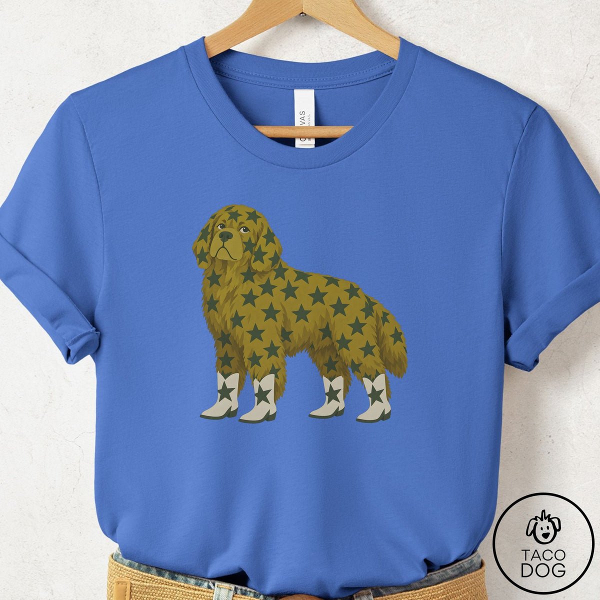 Newfoundland My Stars T-Shirt Columbia Blue Taco-Dog