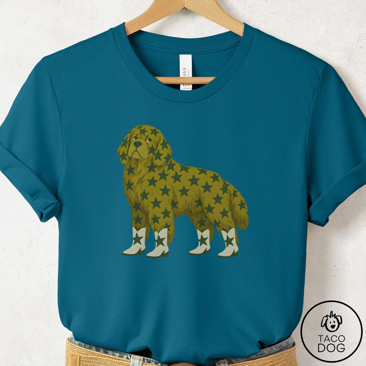 Newfoundland My Stars T-Shirt Deep Teal Taco-Dog