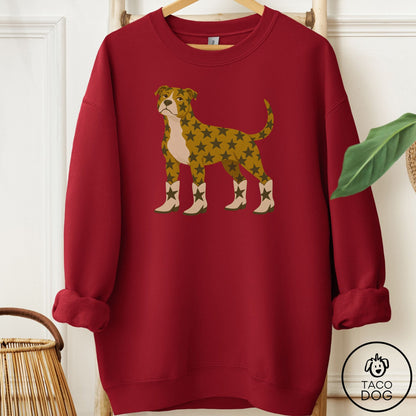 Pitbull My Stars Sweatshirt Garnet Taco-Dog