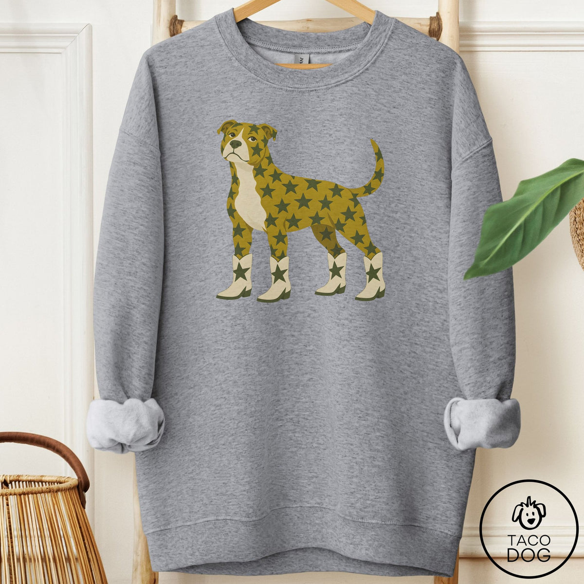 Pitbull My Stars Sweatshirt Graphite Heather Taco-Dog