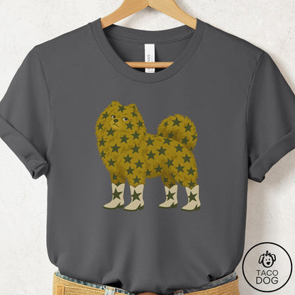 Pomeranian My Stars T-Shirt Asphalt Taco-Dog