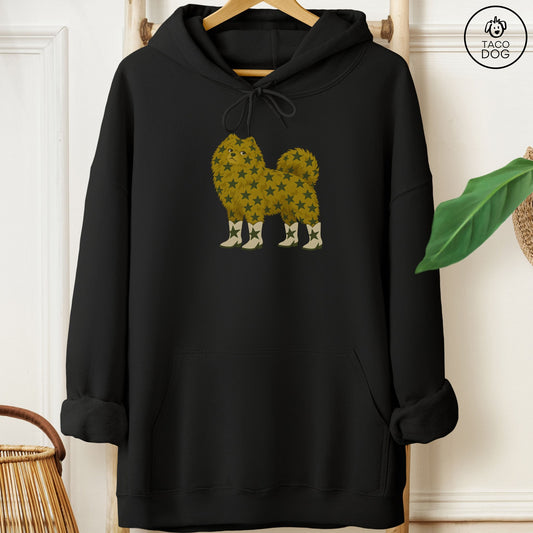 Pomeranian My Stars Hoodie Black Taco-Dog