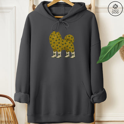 Pomeranian My Stars Hoodie Charcoal Taco-Dog