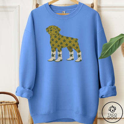 Rottweiler My Stars Sweatshirt Carolina Blue Taco-Dog