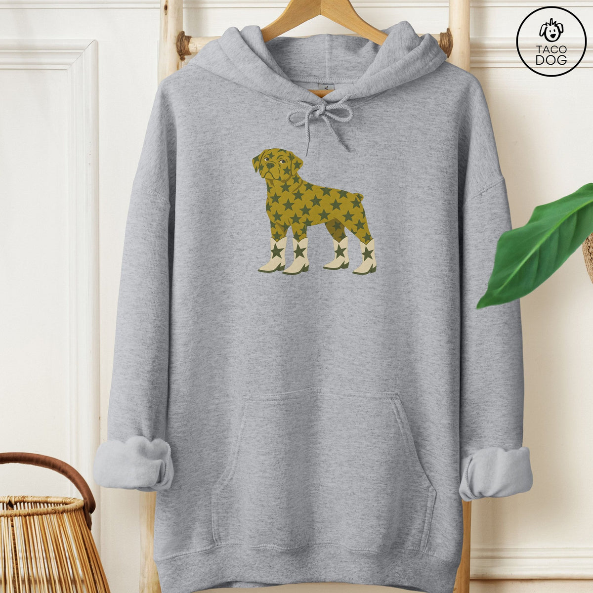 Rottweiler My Stars Hoodie Graphite Heather Taco-Dog