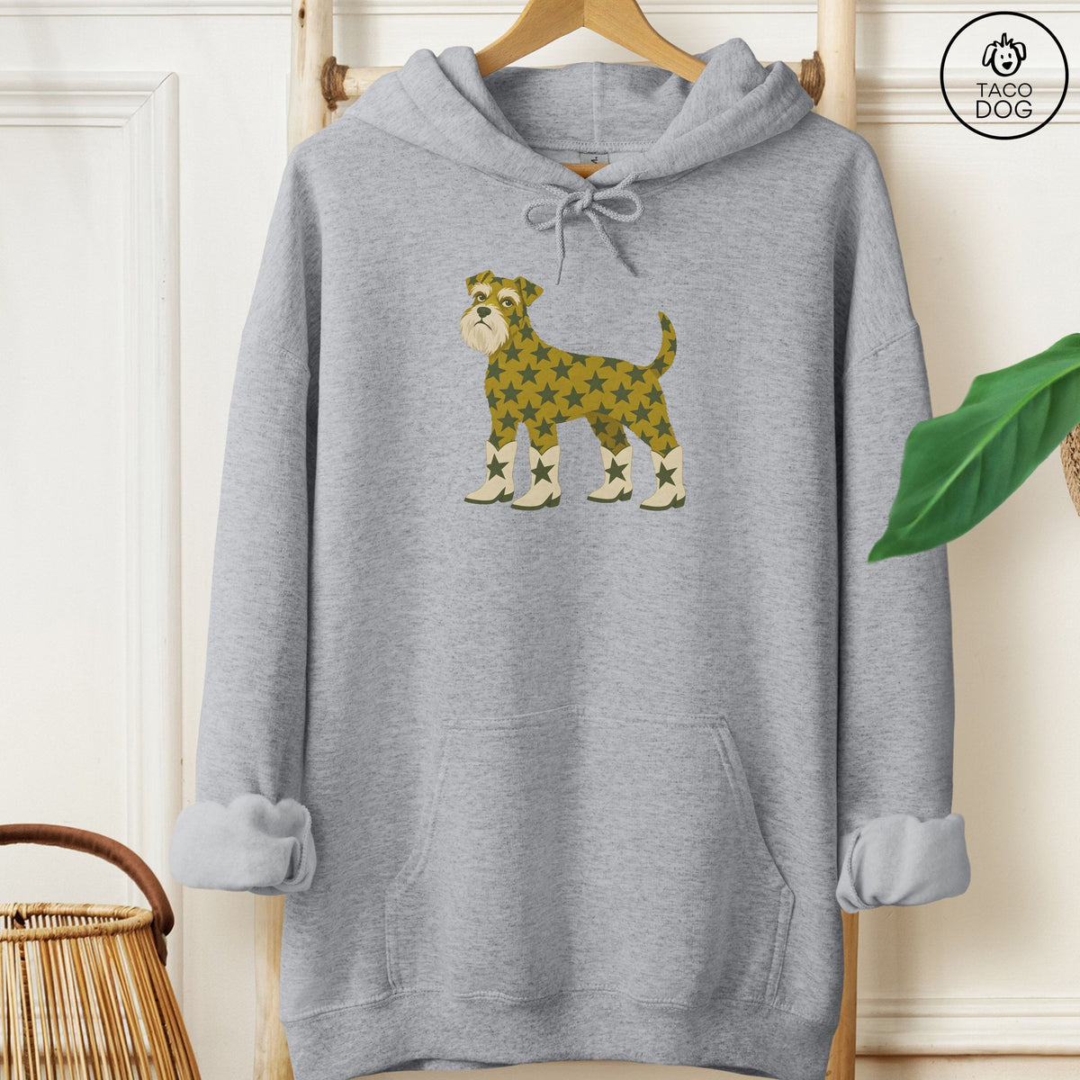Schnauzer My Stars Hoodie Graphite Heather Taco-Dog