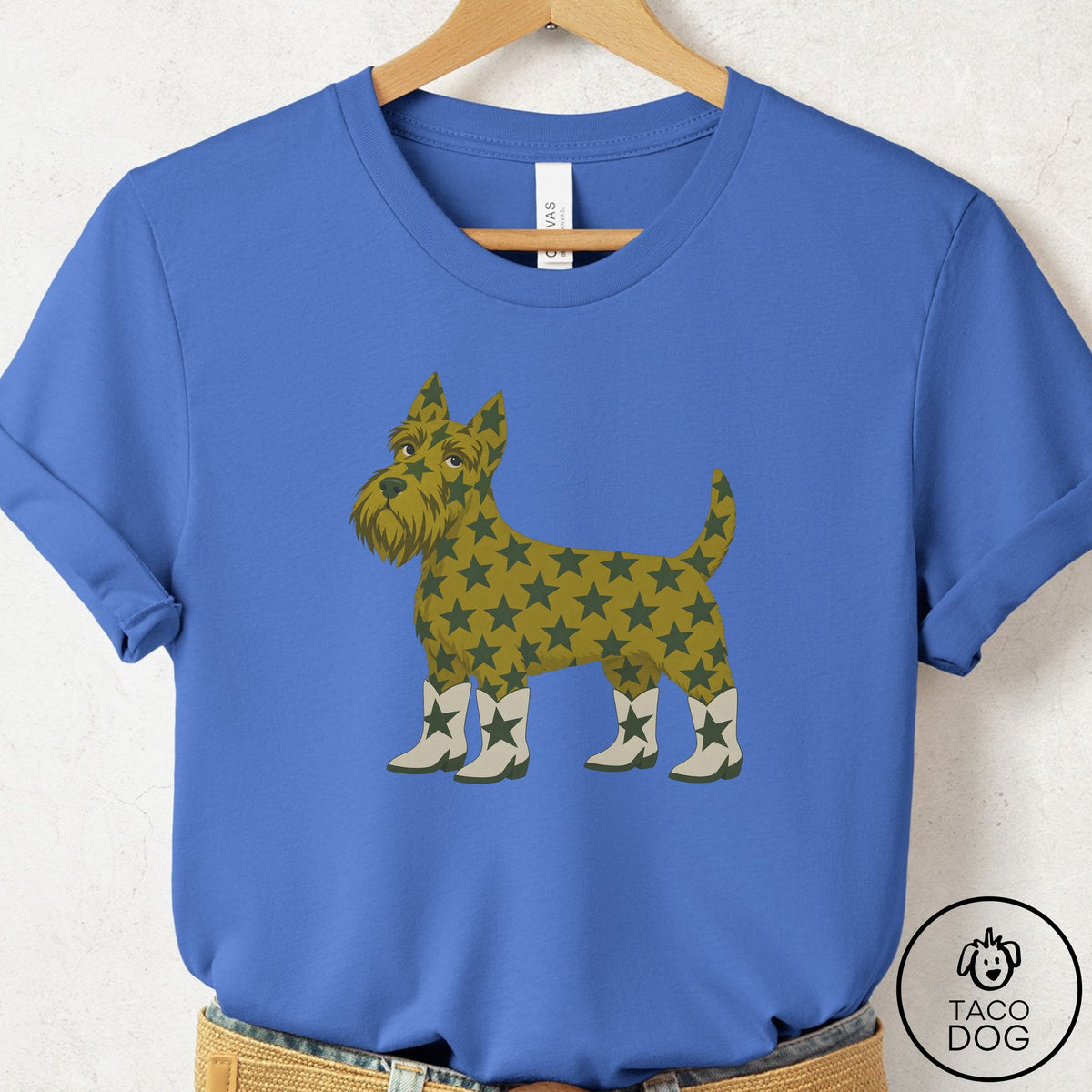 Scottie My Stars T-Shirt Columbia Blue Taco-Dog