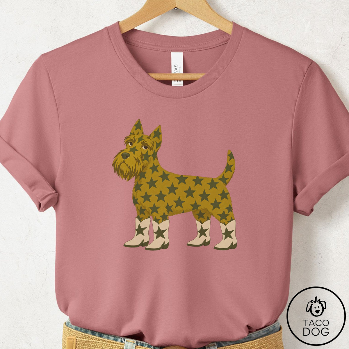 Scottie My Stars T-Shirt Mauve Taco-Dog