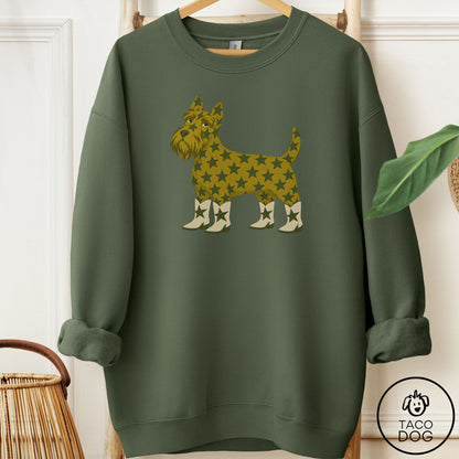 Scottie My Stars Sweatshirt Military Green Taco-Dog