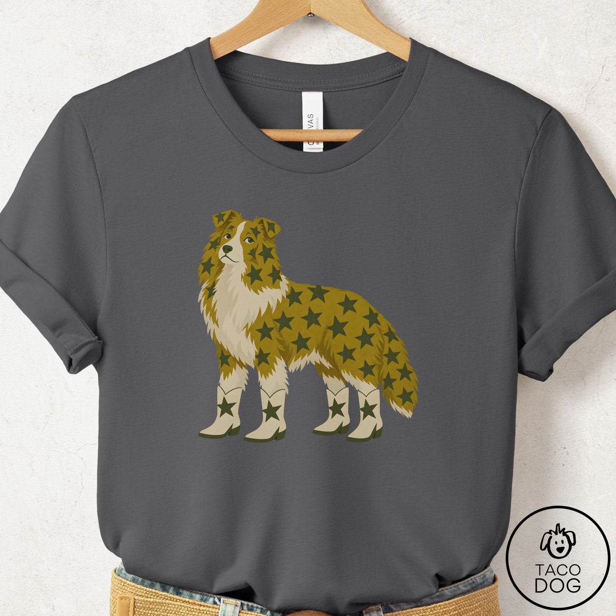 Shetland Sheepdog My Stars T-Shirt Asphalt Taco-Dog