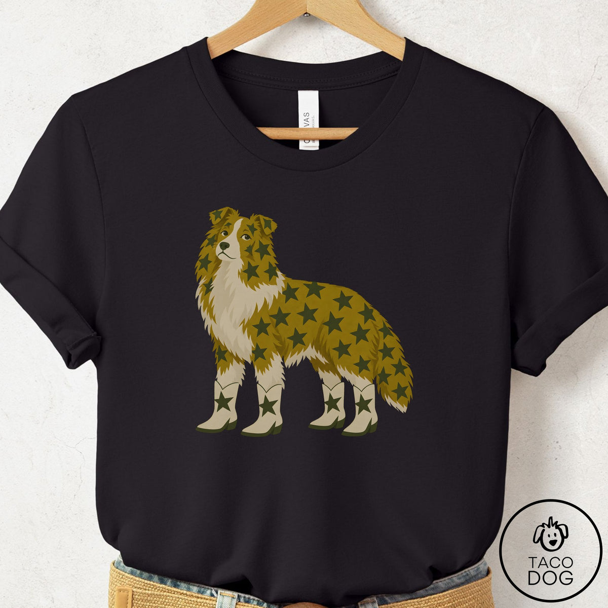 Shetland Sheepdog My Stars T-Shirt, design close-up