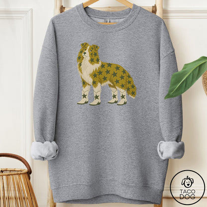 Shetland Sheepdog My Stars Sweatshirt Graphite Heather Taco-Dog