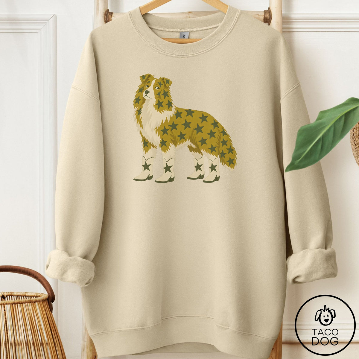 Shetland Sheepdog My Stars Sweatshirt Sand Taco-Dog