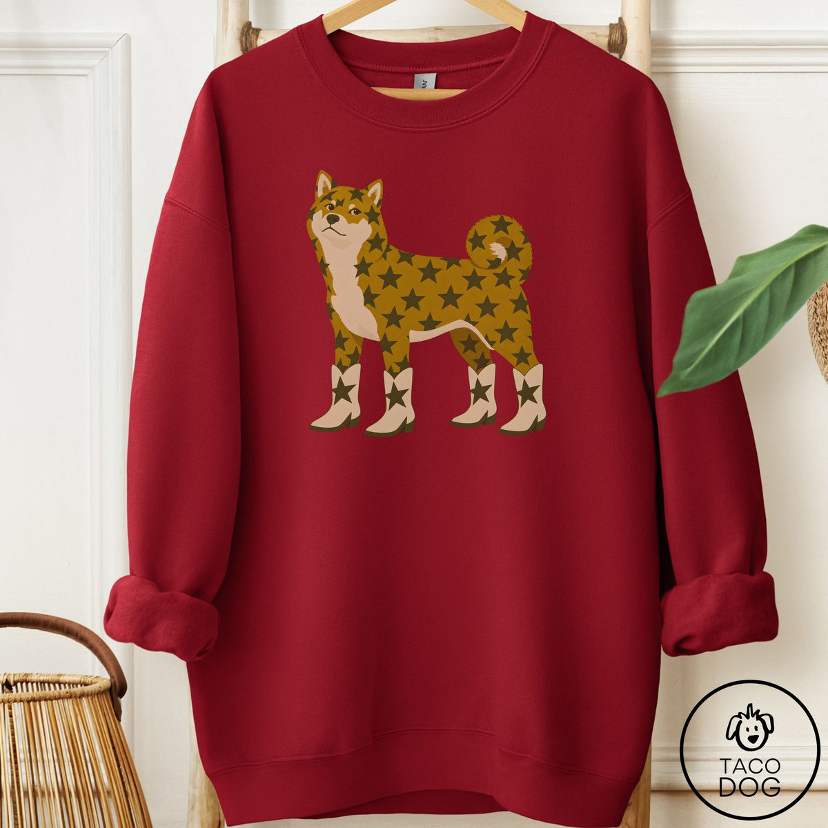 Shiba Inu My Stars Sweatshirt Garnet Taco-Dog