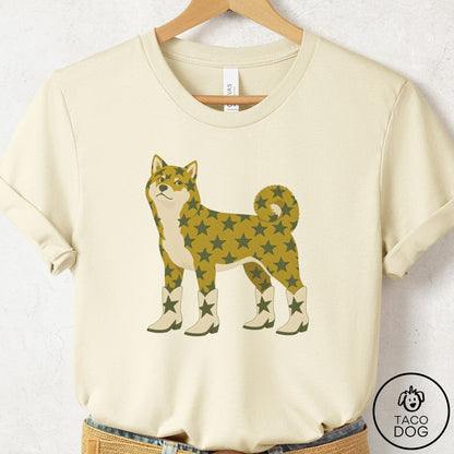 Shiba Inu My Stars T-Shirt Natural Taco-Dog