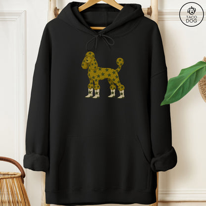 Poodle My Stars Hoodie Black Taco-Dog