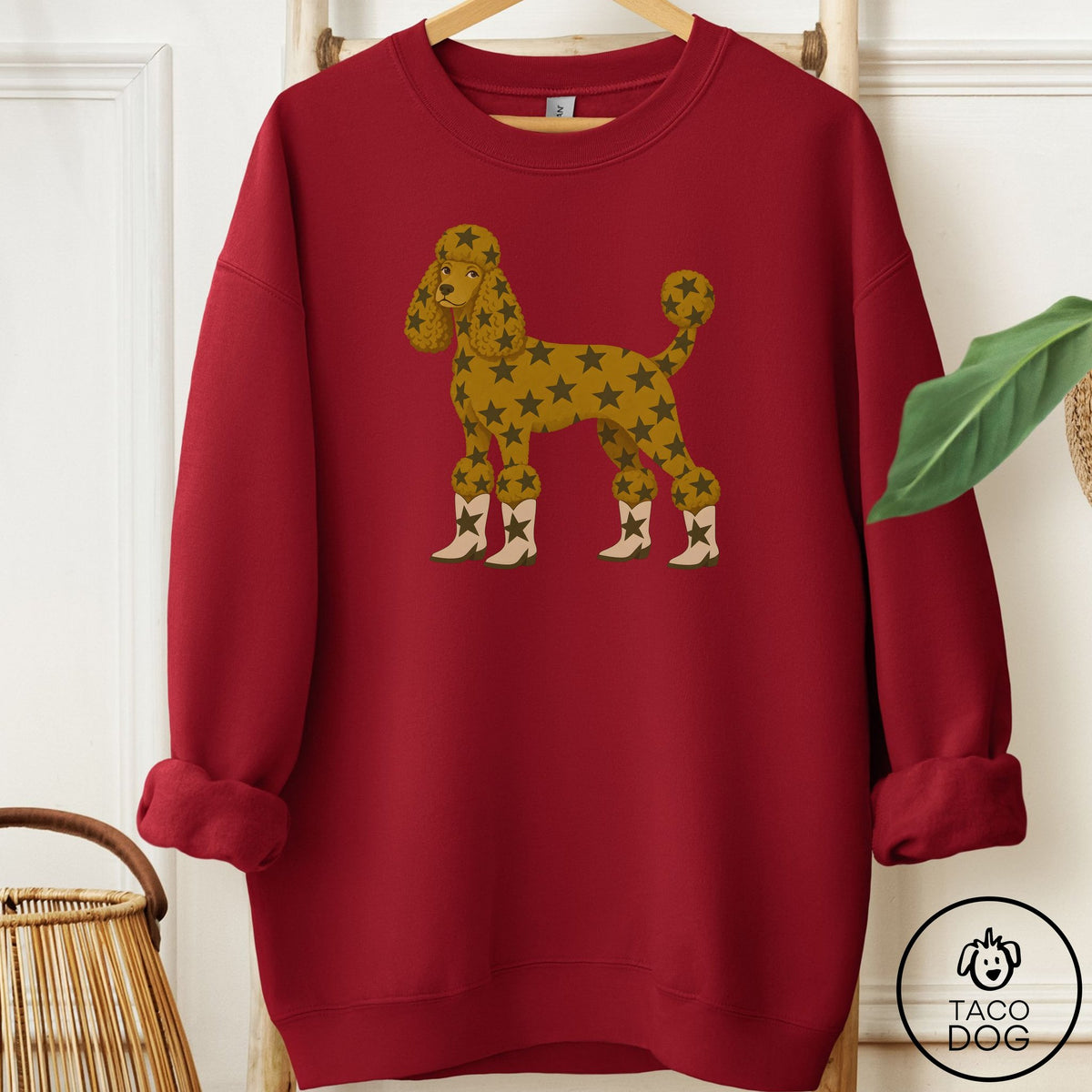 Poodle My Stars Sweatshirt Garnet Taco-Dog