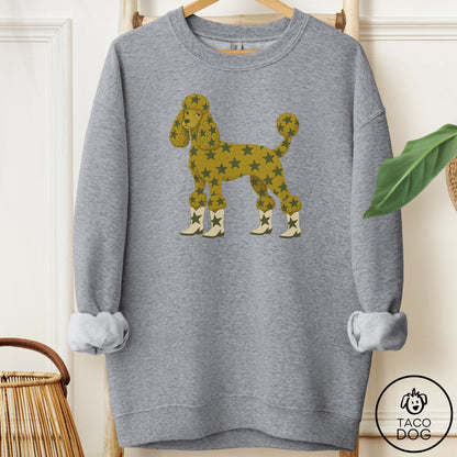 Poodle My Stars Sweatshirt Graphite Heather Taco-Dog