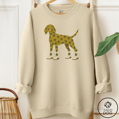 Vizsla My Stars Sweatshirt Sand Taco-Dog