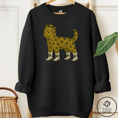 Yorkshire Terrier Yorkie My Stars Sweatshirt Black Taco-Dog