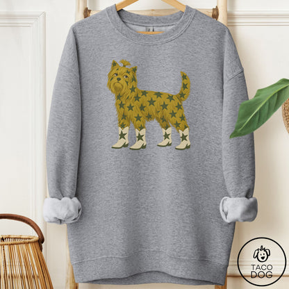 Yorkshire Terrier Yorkie My Stars Sweatshirt Graphite Heather Taco-Dog