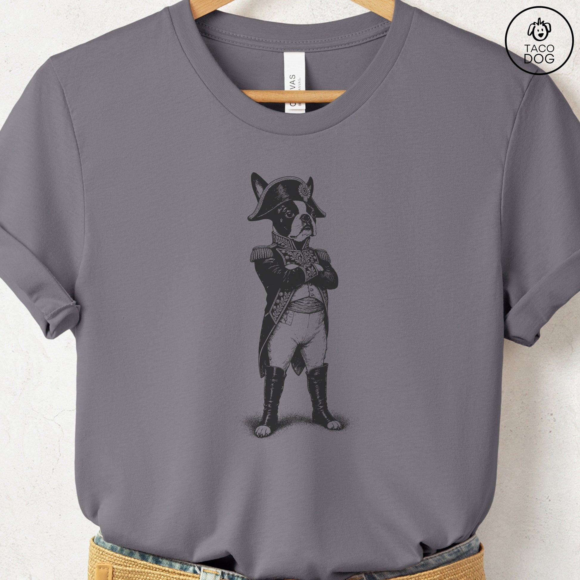 Boston Terrier Napoleon T-Shirt Storm S Taco-Dog