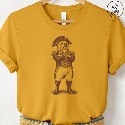 English Bulldog Napoleon T-Shirt Mustard S Taco-Dog