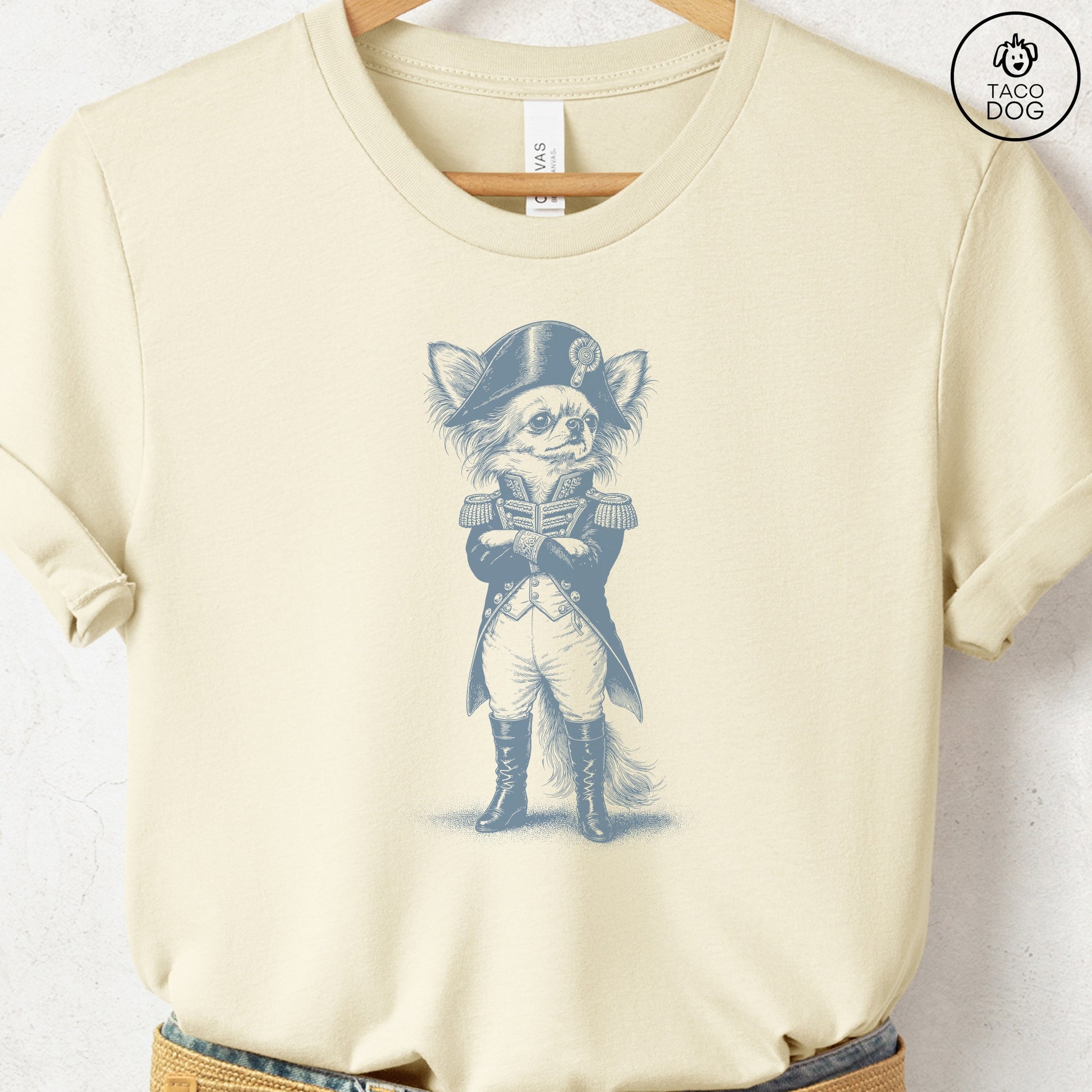 Chihuahua Napoleon T-Shirt Natural S Taco-Dog