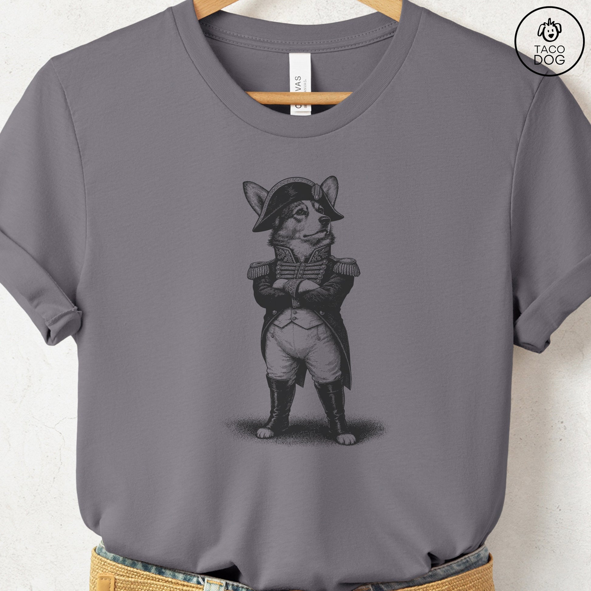 Corgi Napoleon T-Shirt Storm S Taco-Dog