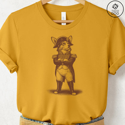 Corgi Napoleon T-Shirt Mustard S Taco-Dog