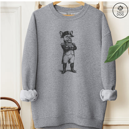 French Bulldog Frenchie Napoleon Sweatshirt Graphite Heather M Taco-Dog
