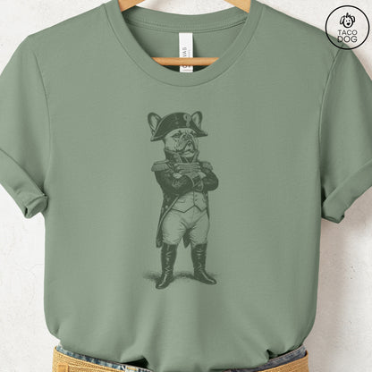 French Bulldog Frenchie Napoleon T-Shirt Sage S Taco-Dog