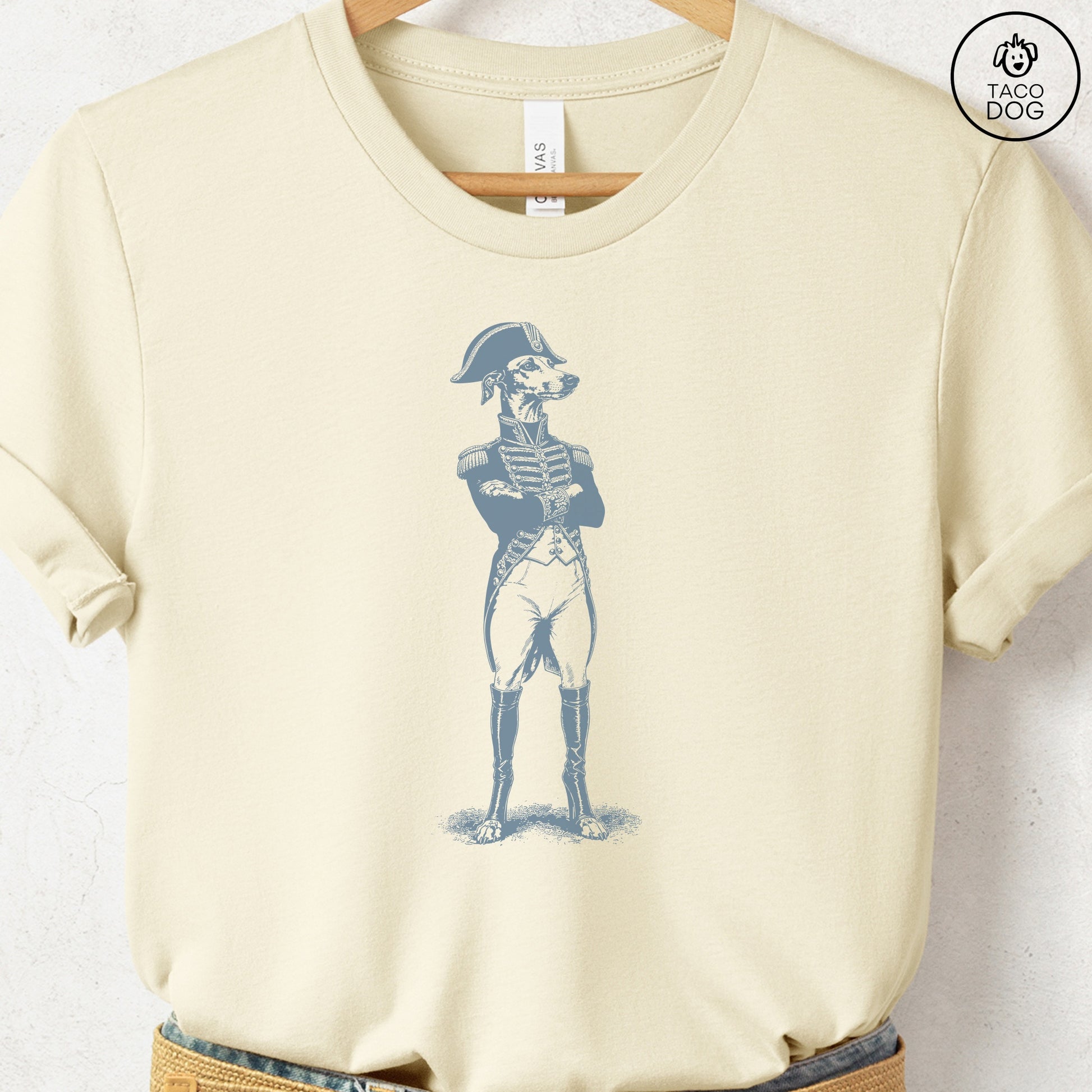 Italian Greyhound Whippet Napoleon T-Shirt Taco-Dog