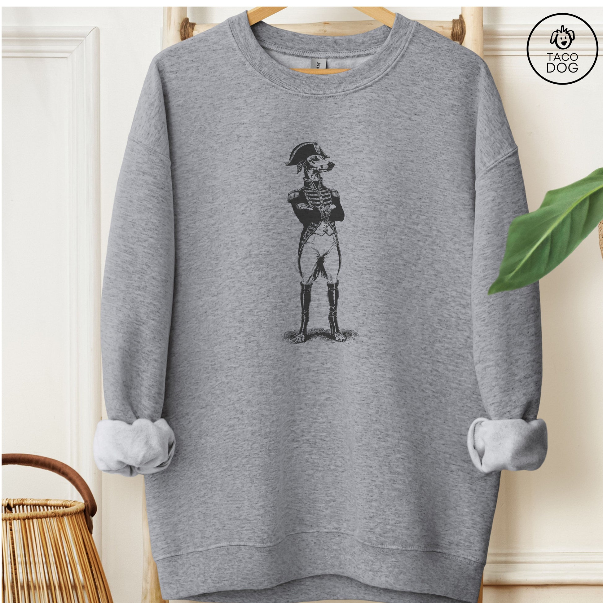 Italian Greyhound Whippet Napoleon Sweatshirt Taco-Dog
