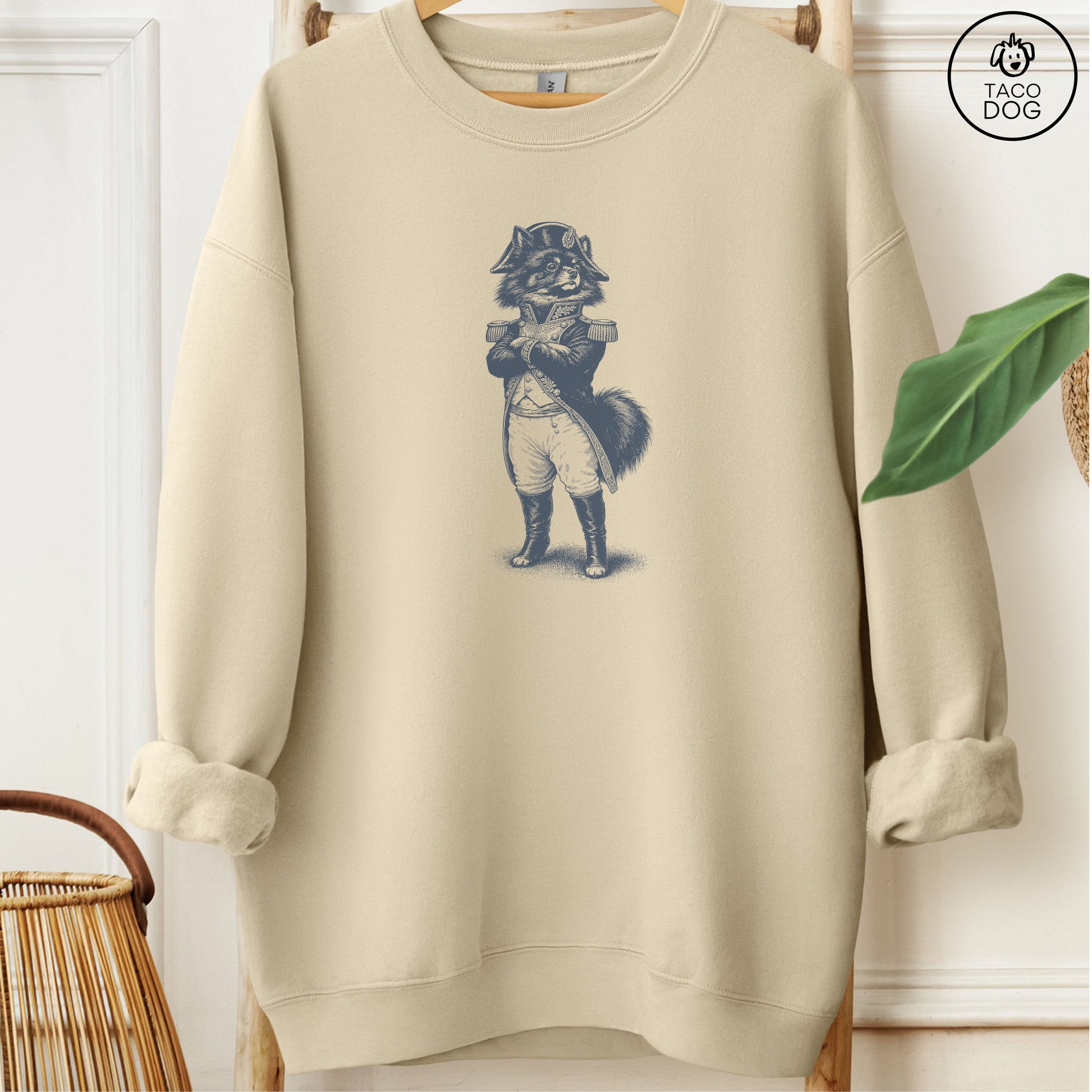 Pomeranian Napoleon Sweatshirt Sand M Taco-Dog