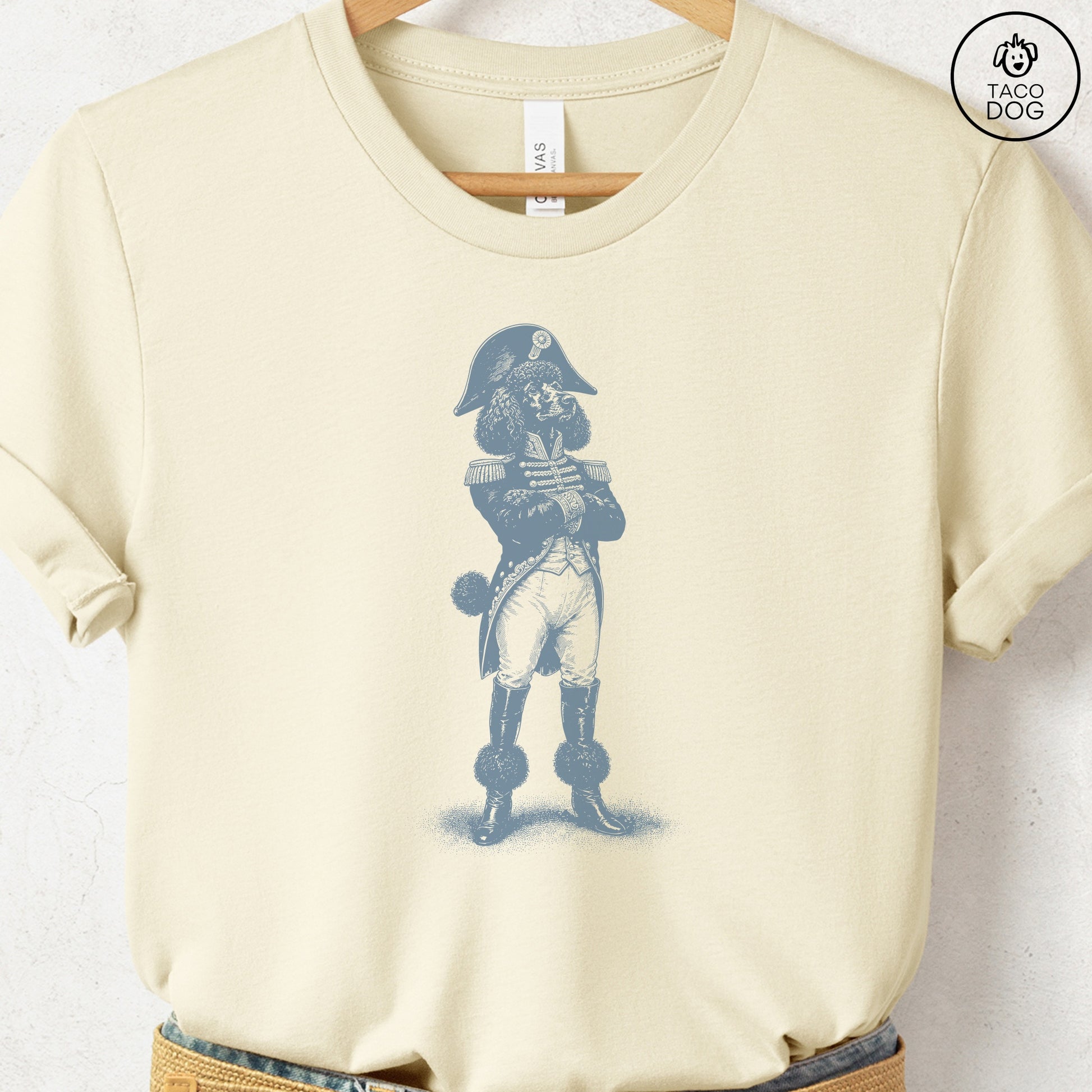 Poodle Napoleon T-Shirt Natural S Taco-Dog