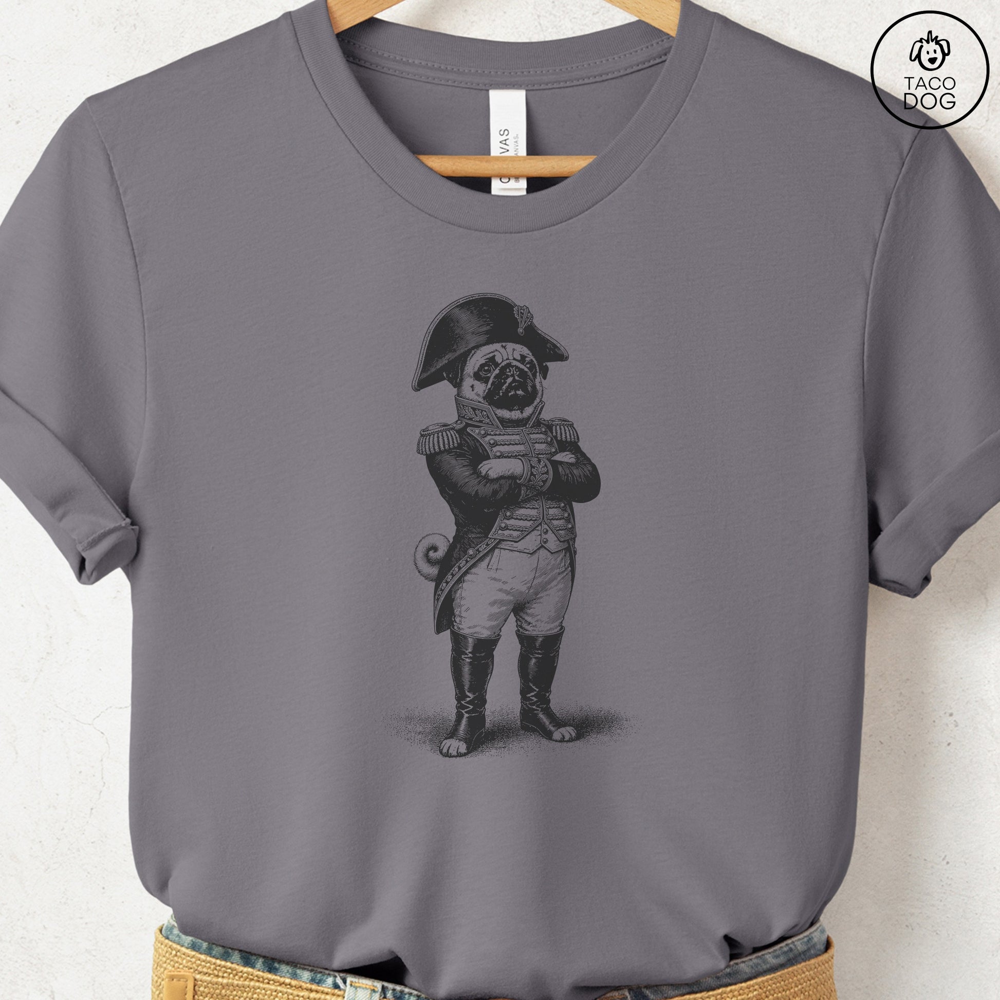 Pug Napoleon T-Shirt Storm S Taco-Dog