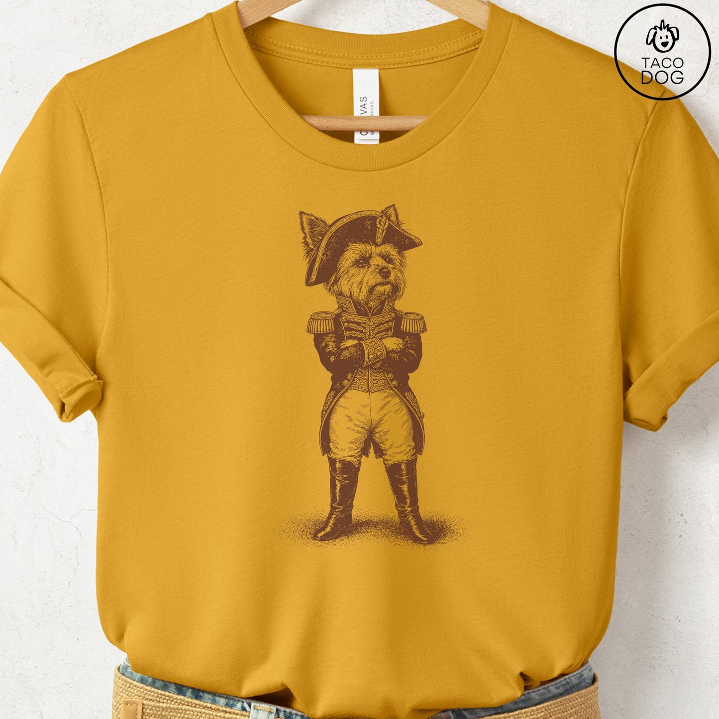 Yorkshire Terrier Yorkie Napoleon T-Shirt Mustard S Taco-Dog