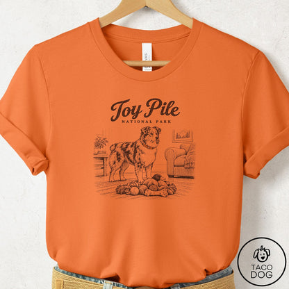 Australian Shepherd National Park T-Shirt Burnt Orange Taco-Dog