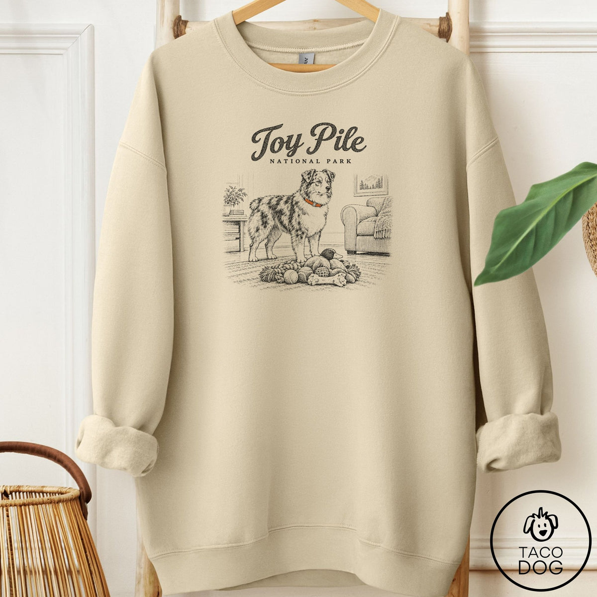 Australian Shepherd National Park Sweatshirt Sand Taco-Dog